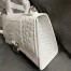 Balenciaga Hourglass XS Bag in White Crocodile Embossed Calfskin