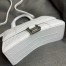 Balenciaga Hourglass XS Bag in White Crocodile Embossed Calfskin