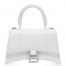 Balenciaga Hourglass XS Bag in White Crocodile Embossed Calfskin