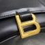 Balenciaga Hourglass Small Bag in Black Box Calfskin