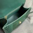 Balenciaga Hourglass Small Bag in Green Crocodile Embossed Calfskin