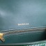 Balenciaga Hourglass Small Bag in Green Crocodile Embossed Calfskin