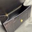 Balenciaga Hourglass Small Bag in Black Crocodile Embossed Calfskin