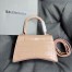 Balenciaga Hourglass Small Bag in Nude Crocodile Embossed Calfskin