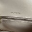 Balenciaga Hourglass Small Bag in Nude Crocodile Embossed Calfskin