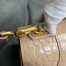 Balenciaga Hourglass Small Bag in Nude Crocodile Embossed Calfskin