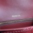 Balenciaga Hourglass Small Bag in Red Crocodile Embossed Calfskin