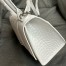 Balenciaga Hourglass Small Bag in White Crocodile Embossed Calfskin