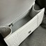 Balenciaga Hourglass Small Bag in White Crocodile Embossed Calfskin
