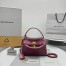 Balenciaga Rodeo Mini Bag in Burgundy Calfskin