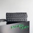 Bottega Veneta Small Andiamo Bag In Black Intrecciato Lambskin