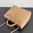 Bottega Veneta Andiamo Small Bag in Pale Brown Intrecciato Lambskin