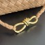 Bottega Veneta Andiamo Small Bag in Pale Brown Intrecciato Lambskin
