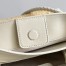 Bottega Veneta Andiamo Small Bag in Raffia and White Lambskin