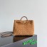 Bottega Veneta Andiamo Small Bag in Brown Intrecciato Suede