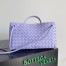 Bottega Veneta Andiamo Small East/West Bag in Lilas Intrecciato Lambskin