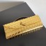 Bottega Veneta Andiamo Clutch with Handle in Gold Metallic Leather