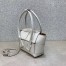 Bottega Veneta Mini Arco Bag In White Intrecciato Calfskin