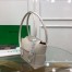 Bottega Veneta Arco Small Bag In White Intrecciato Calfskin