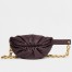 Bottega Veneta The Belt Chain Pouch In Grape Nappa Leather