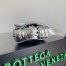 Bottega Veneta Small Cassette Bag In Silver Metallic Lambskin