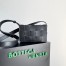 Bottega Veneta Small Cassette Bag In Black Intrecciato Lambskin