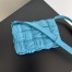 Bottega Veneta Cassette Bag In Pool Foulard Intreccio Leather