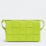 Bottega Veneta Cassett Bag In Acid Kiwi Intrecciato Lambskin