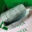 Bottega Veneta Cassett Bag In Teal Washed Intrecciato Lambskin