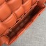 Bottega Veneta Padded Cassette Bag In Orange Calfskin