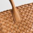 Bottega Veneta Mini Cabat Bag In Caramel Intrecciato Lambskin