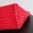 Bottega Veneta Mini Cabat Bag In Red Intrecciato Lambskin