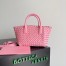 Bottega Veneta Mini Cabat Bag In Ribbon Intrecciato Lambskin