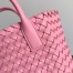 Bottega Veneta Mini Cabat Bag In Ribbon Intrecciato Lambskin