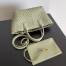 Bottega Veneta Mini Cabat Bag In Travertine Intrecciato Lambskin