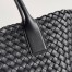 Bottega Veneta Medium Cabat Bag In Black Intrecciato Lambskin