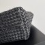 Bottega Veneta Medium Cabat Bag In Black Intrecciato Lambskin