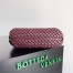 Bottega Veneta Clicker Small Bag in Bordeaux Intrecciato Lambskin