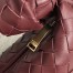 Bottega Veneta Mini BV Jodie Bag In Bordeaux Woven Leather