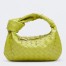 Bottega Veneta Mini BV Jodie Bag In Kiwi Woven Leather