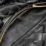 Bottega Veneta Mini BV Jodie Bag In Black Woven Leather