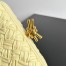 Bottega Veneta Knot Minaudiere Clutch In Ice Cream Foulard Intreccio Leather