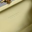 Bottega Veneta Knot Minaudiere Clutch In Ice Cream Foulard Intreccio Leather