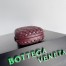 Bottega Veneta Knot Minaudiere Clutch In Bordeaux Intrecciato Lambskin
