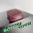 Bottega Veneta Knot Minaudiere Clutch In Bordeaux Intrecciato Lambskin