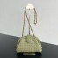 Bottega Veneta Small Lauren 1980 Bag in Travertine Intrecciato Lambskin