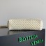 Bottega Veneta Small Lauren 1980 Bag in White Intrecciato Lambskin