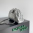 Bottega Veneta Small Lauren 1980 Bag in Silver Intrecciato Lambskin