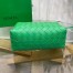 Bottega Veneta Mini Loop Bag In Green Intrecciato Lambskin