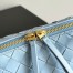 Bottega Veneta Concert Pouch in Lunar Intrecciato Lambskin